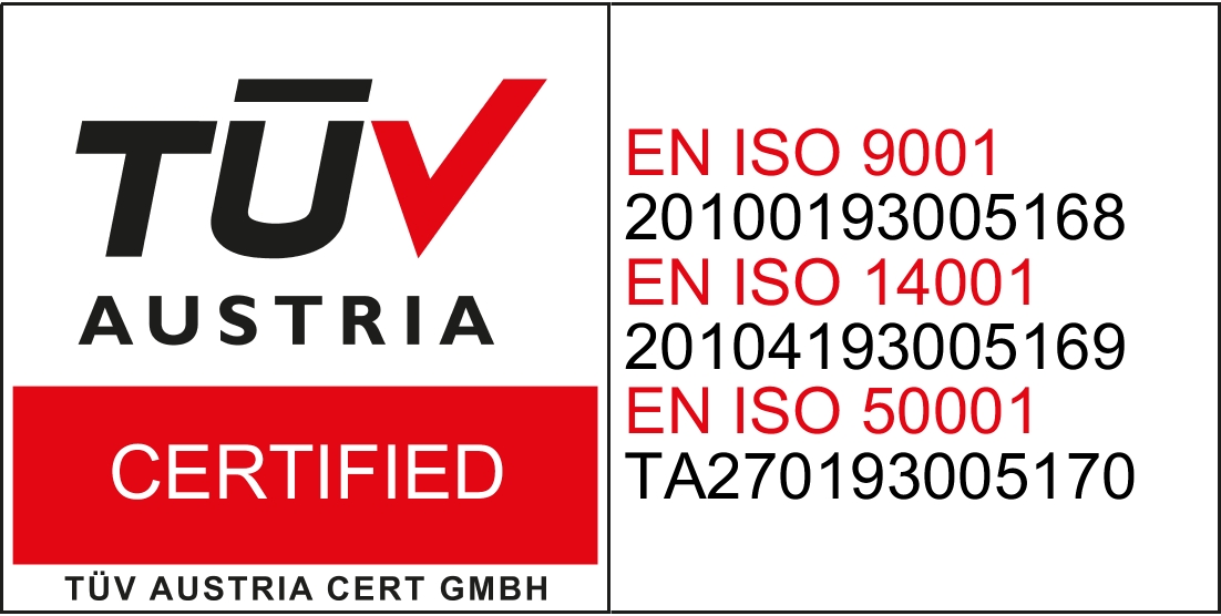 TÜV Austria Certified